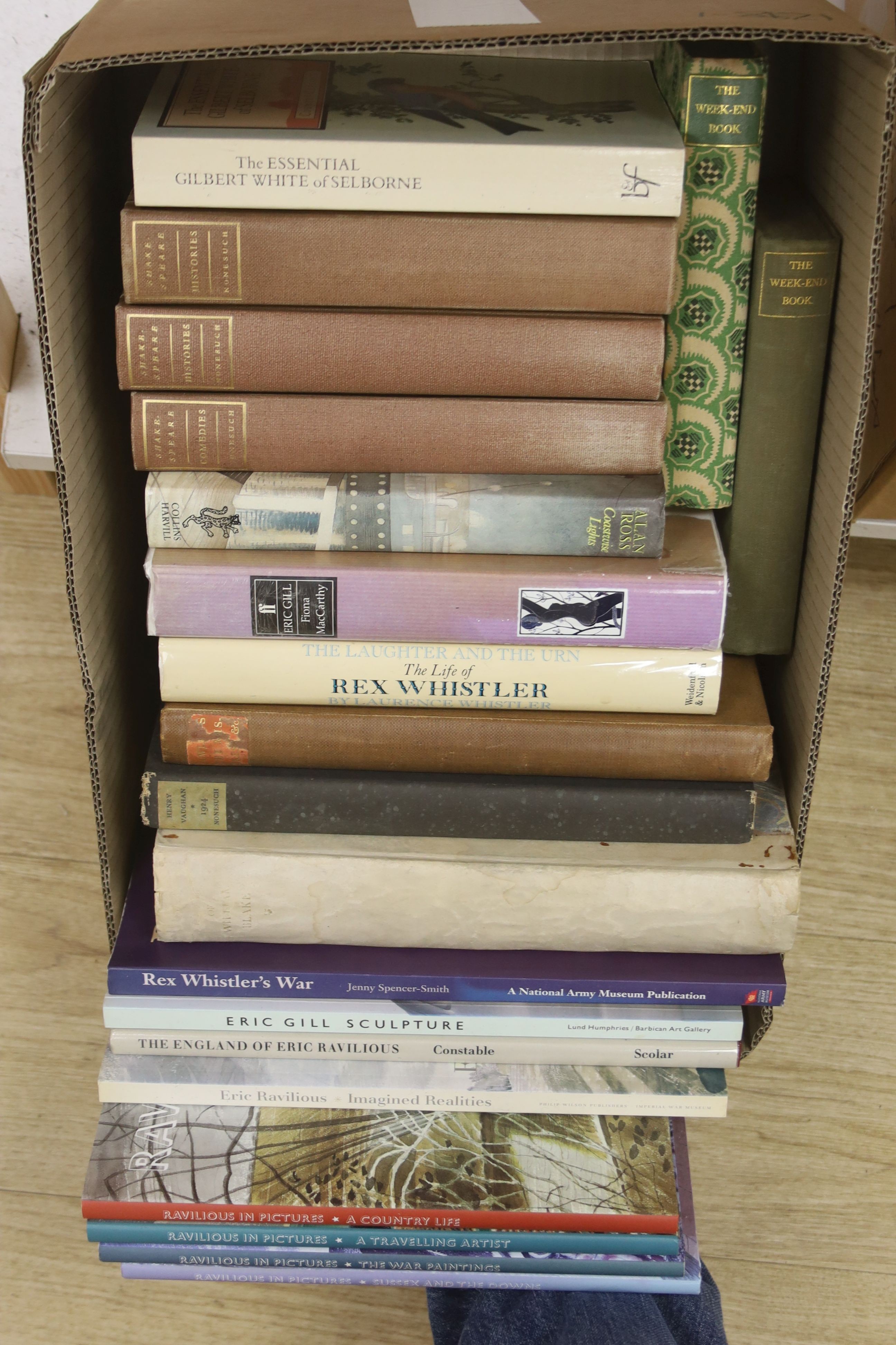 Meynell, Francis - Poems and Pieces, with d.j., Nonesuch Press, London, 1962; Selected Poems of Alice Meynell, Nonesuch Press, 1930, other Nonesuch titles and works relating to Eric Ravilious and Eric Gill (approx. 100 b